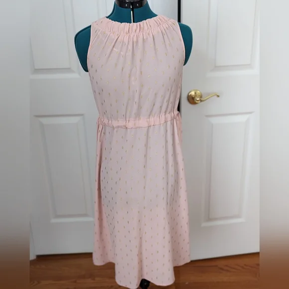 Juicy Couture | Dresses | Juicy Couture Size Xs Pink And Gold Sleeveless  Dress | Poshmark